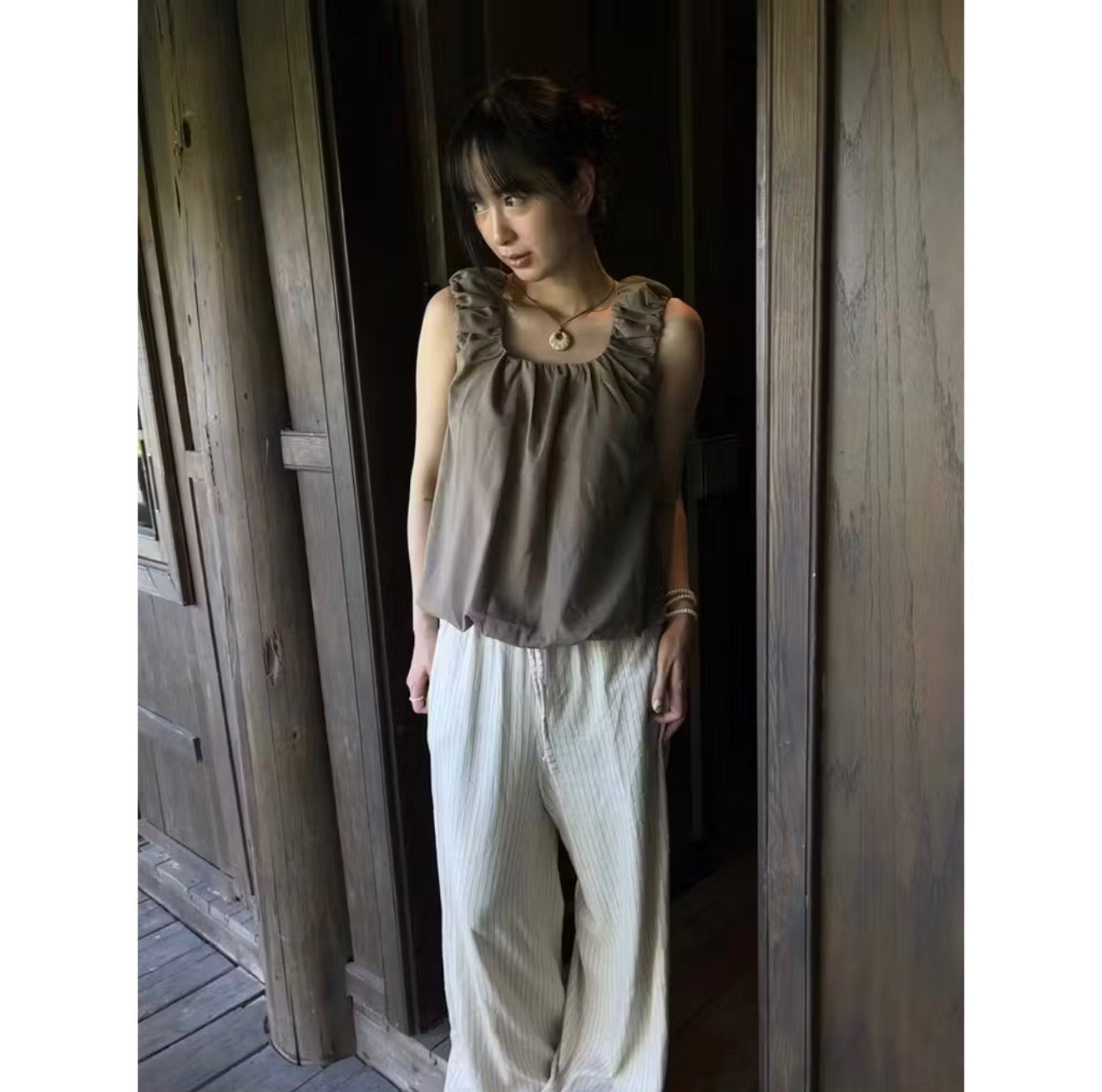 Bí A-Line Linen Top