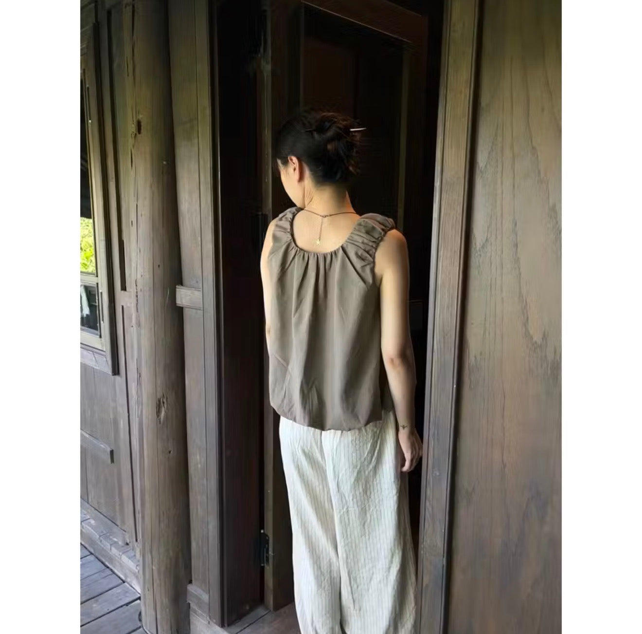 Bí A-Line Linen Top