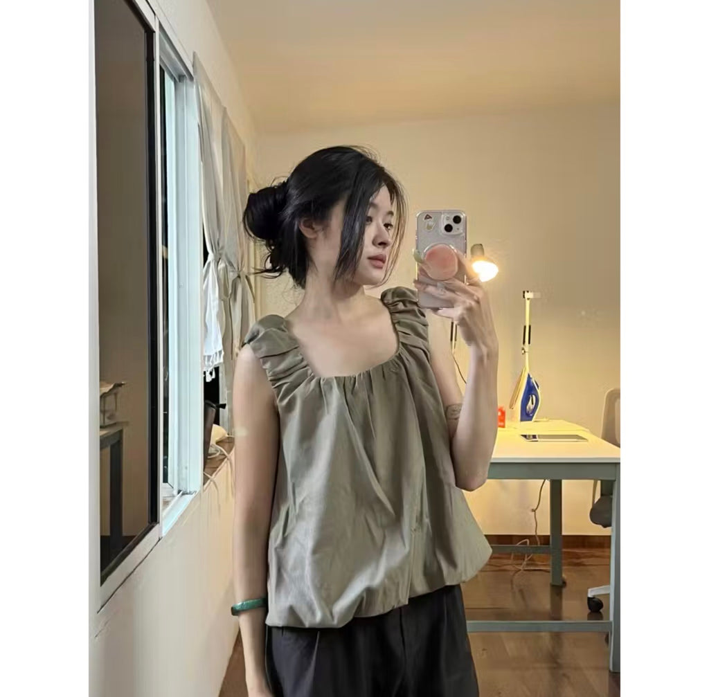 Bí A-Line Linen Top