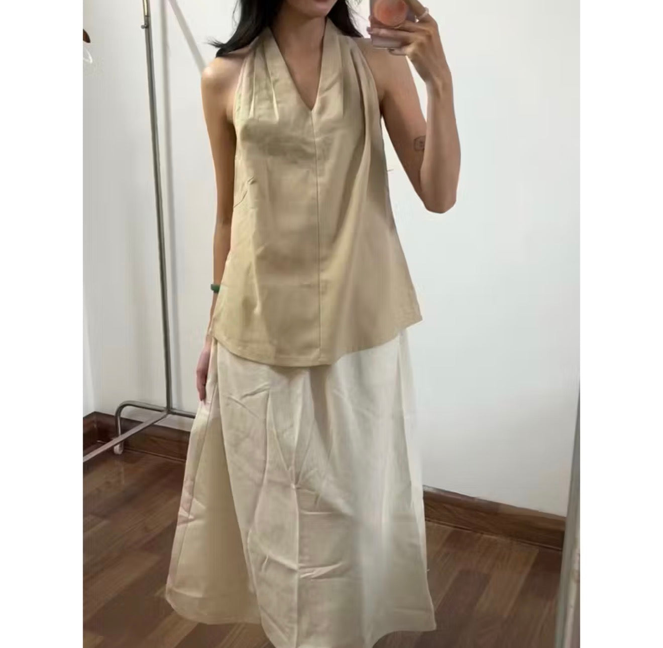 Yến Linen Wrap Top
