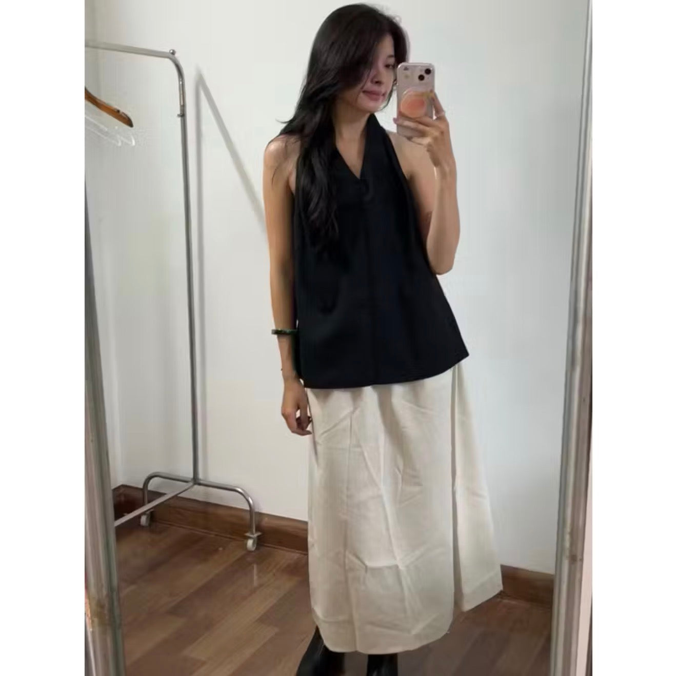 Yến Linen Wrap Top