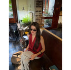 Yến Linen Wrap Top