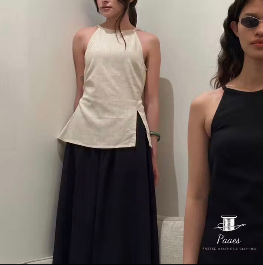 Halter Linen Top