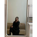 PAAES Long Sleeve Linen Dress