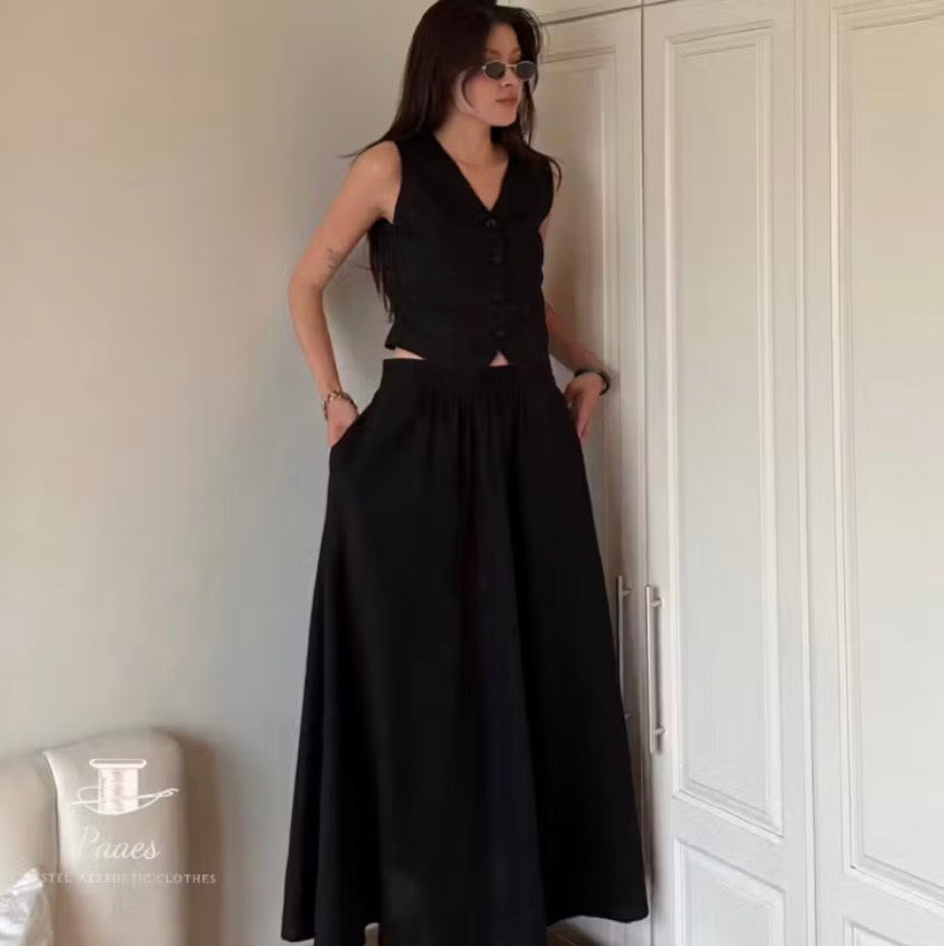 Thơ Linen Skirt